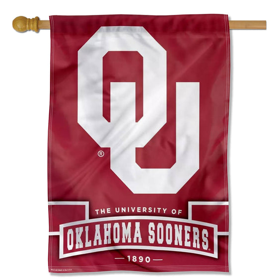 WinCraft Oklahoma Sooners Established Year Banner Flag