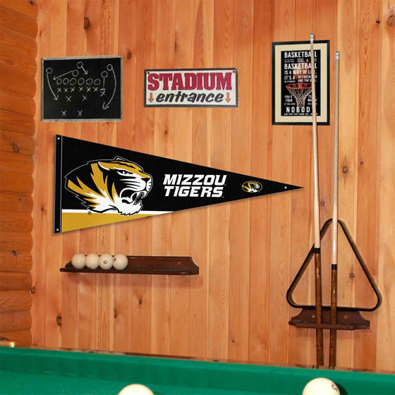 College Flags & Banners Co. Missouri Tigers Pennant Flag and Wall Tack Mount Pads