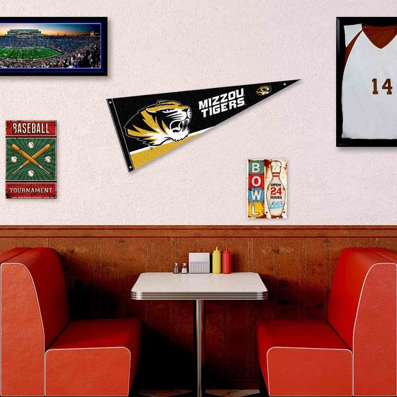 College Flags & Banners Co. Missouri Tigers Pennant Flag and Wall Tack Mount Pads