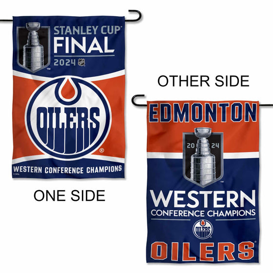 WinCraft Edmonton Oilers Stanley Cup 2024 Final Double Sided Garden Banner Flag