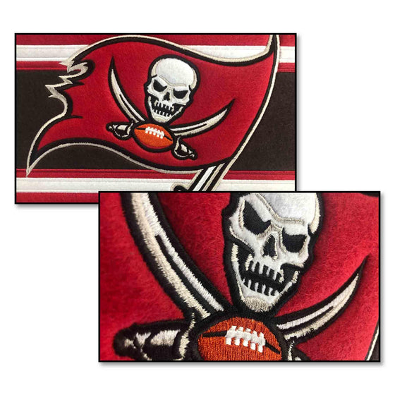 WinCraft Tampa Bay Buccaneers Embroidered and Sewn Pennant