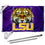 College Flags & Banners Co. Louisiana State LSU Tigers Tiger Eyes Flag with Pole and Bracket Kit