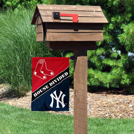 WinCraft House Divided Red Sox and Yankees Double Sided Garden Flag