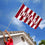 Indiana Hoosiers Stripes Large Grommet Banner Flag