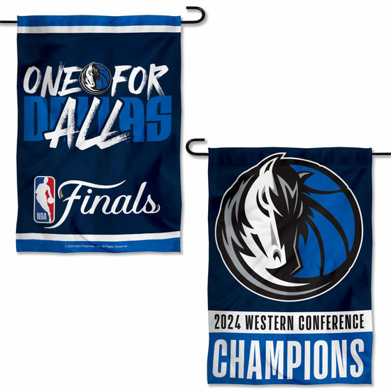 WinCraft Dallas Mavericks 2024 Finals Bound Conference Champions Garden Flag Banner