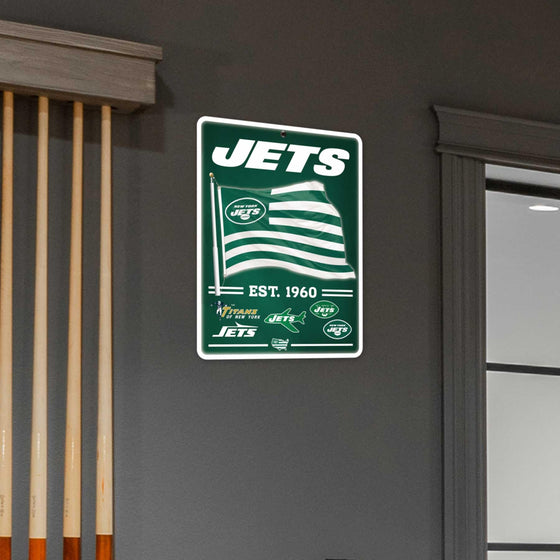 WinCraft New York Jets Americana Banner Flag Sign