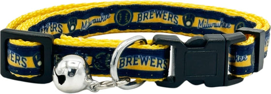 Milwaukee Brewers Satin Cat Collar