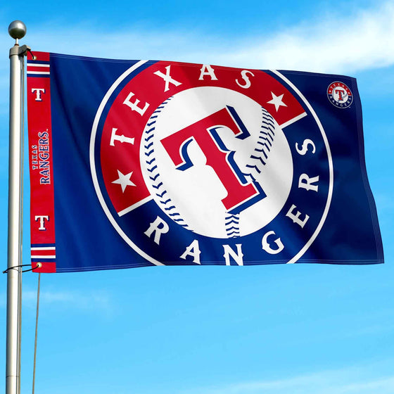 WinCraft Texas Rangers Printed Header Flag 3x5 Banner