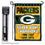 WinCraft Green Bay Packers 4 Time Champions Garden Flag and Pole Stand Holder