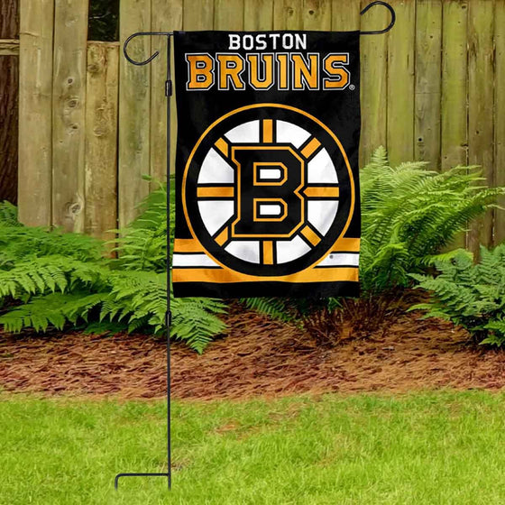 WinCraft Boston Bruins Garden Flag and Pole Stand Mount Holder