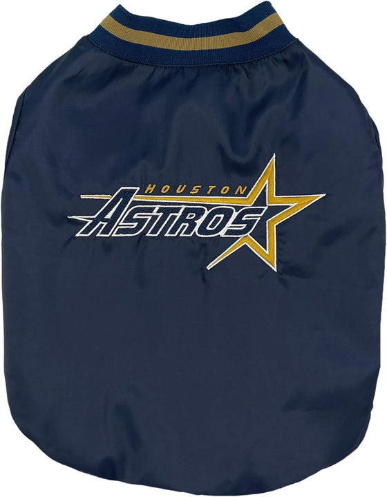 Houston Astros Retro Gold Star Dog Jacket - by Pets First