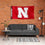 College Flags & Banners Co. Nebraska Cornhuskers Printed Header 3x5 Foot Banner Flag