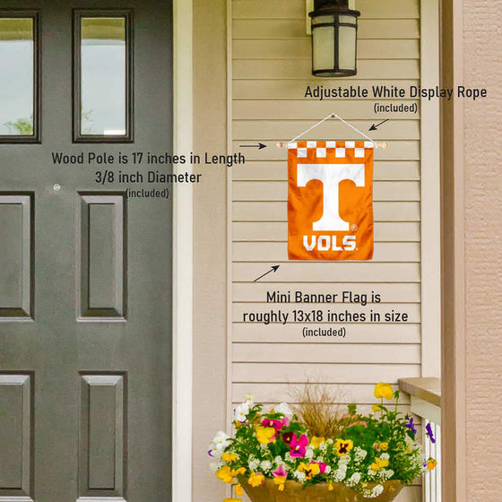 Tennessee Volunteers Checkerboard Banner for Windows Doors and Walls