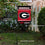 College Flags & Banners Co. Georgia Bulldogs National Champions Garden Flag with Pole Stand Holder