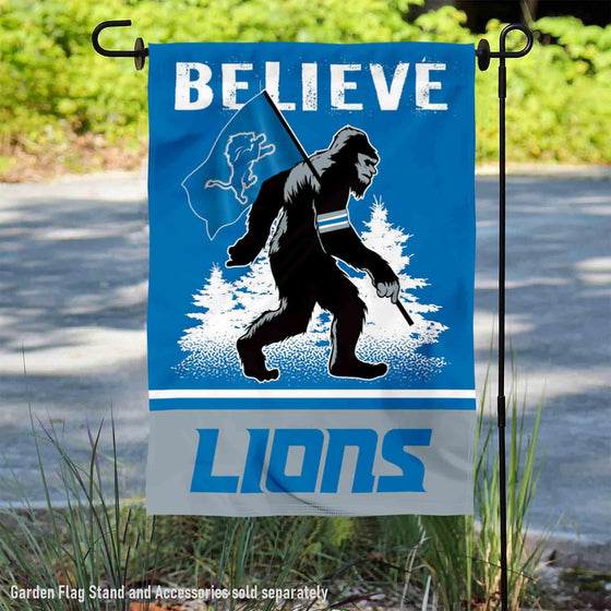 WinCraft Detroit Lions Bigfoot Sasquatch Believe Yard Garden Banner Flag