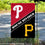 WinCraft House Divided Phillies and Pirates Double Sided Garden Flag