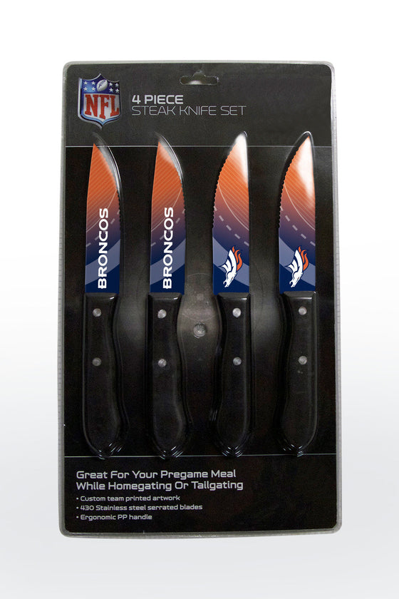 Denver Broncos Knife Set - Steak - 4 Pack (CDG)