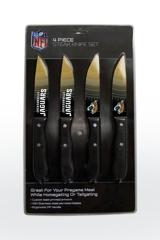 Jacksonville Jaguars Knife Set - Steak - 4 Pack (CDG)