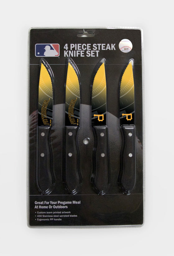 Pittsburgh Pirates Knife Set - Steak - 4 Pack (CDG)