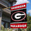 College Flags & Banners Co. Georgia Bulldogs G Two Sided and Double Sided House Flag