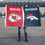 WinCraft Chiefs and Broncos House Divided Flag Rivalry Banner