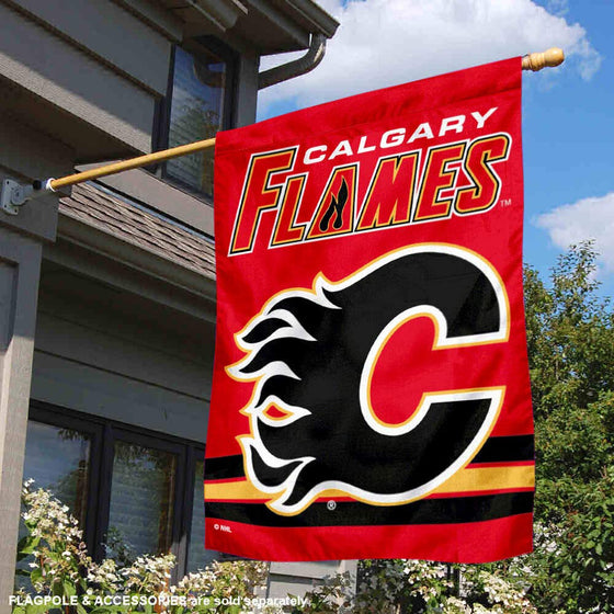 WinCraft Calgary Flames Double Sided Banner House Flag