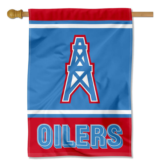 WinCraft Tennessee Titans Houston Oilers Retro Double Sided Banner Flag