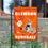 Clemson Tigers Football Helmet Garden Banner and USA Flag Stand Pole Holder Set