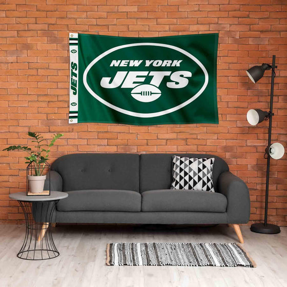 WinCraft New York Jets Printed Header 3x5 Foot Banner Flag