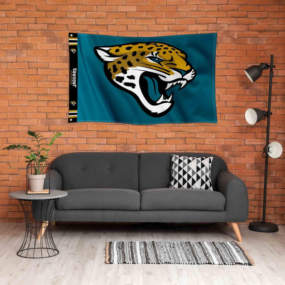 WinCraft Jacksonville Jaguars Printed Header 3x5 Foot Banner Flag