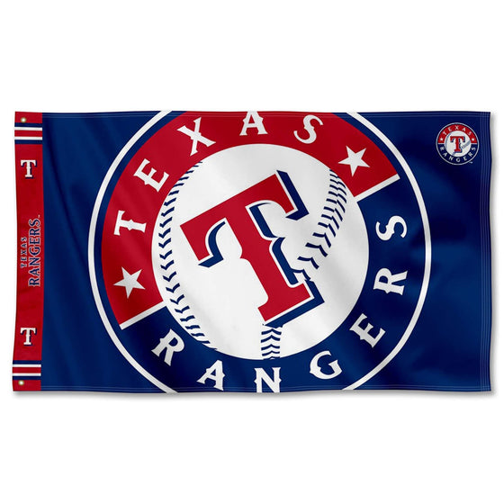 WinCraft Texas Rangers Printed Header Flag 3x5 Banner