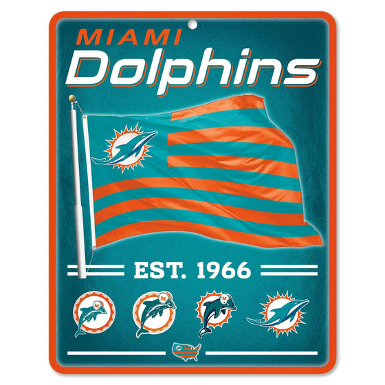 WinCraft Miami Dolphins Americana Banner Flag Sign