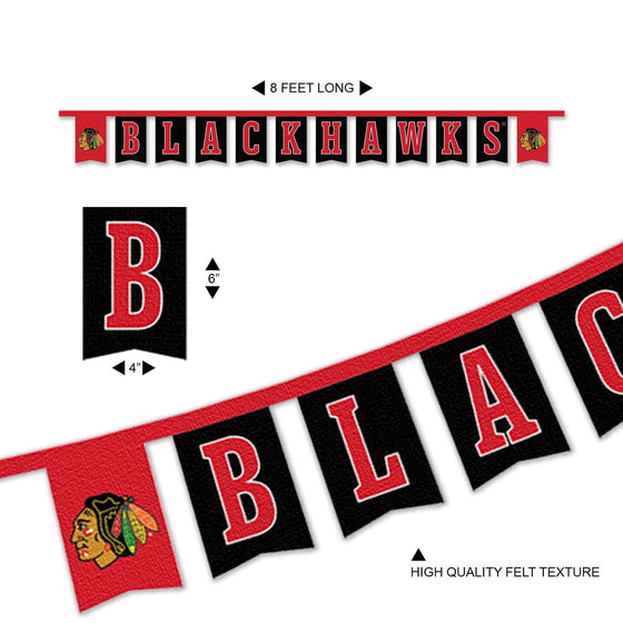 WinCraft Chicago Blackhawks Banner String Pennant Flags