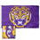 College Flags & Banners Co. Louisiana State LSU Tigers Tiger Head Embroidered and Stitched Nylon Flag