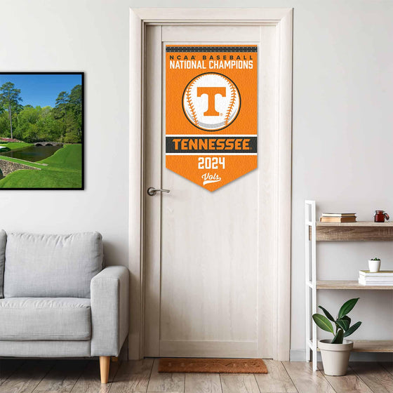 Tennessee Volunteers College Baseball CWS National Champions 2024 Banner