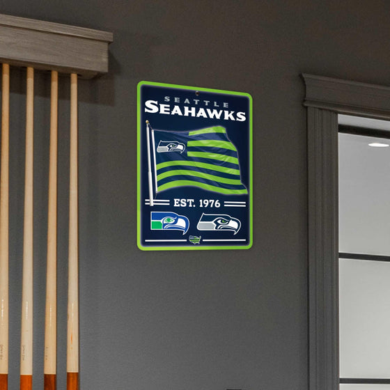 WinCraft Seattle Seahawks Americana Banner Flag Sign