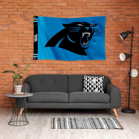 WinCraft Carolina Panthers Printed Header 3x5 Foot Banner Flag