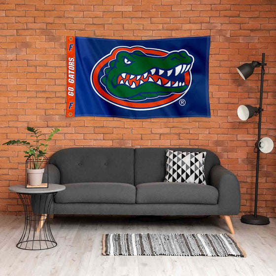 College Flags & Banners Co. Florida Gators Printed Header 3x5 Foot Banner Flag