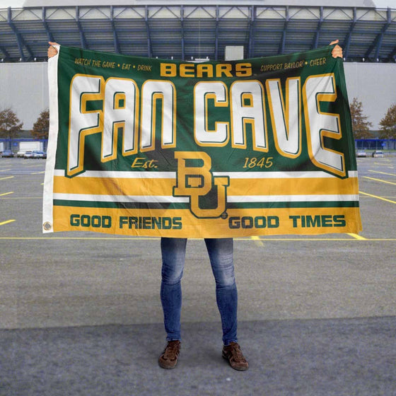 Baylor Bears Fan Man Cave Banner Flag