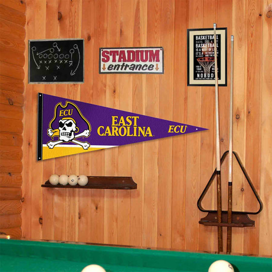 College Flags & Banners Co. East Carolina Pirates Pennant Flag and Wall Tack Mount Pads