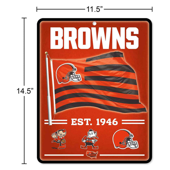 WinCraft Cleveland Browns Americana Banner Flag Sign