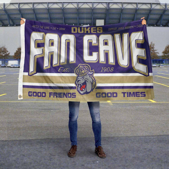 James Madison Dukes Fan Man Cave Banner Flag