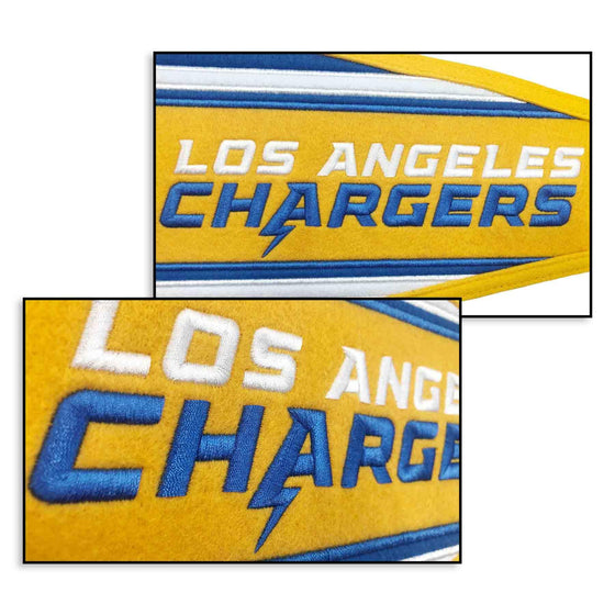 WinCraft Los Angeles Chargers Embroidered and Sewn Pennant