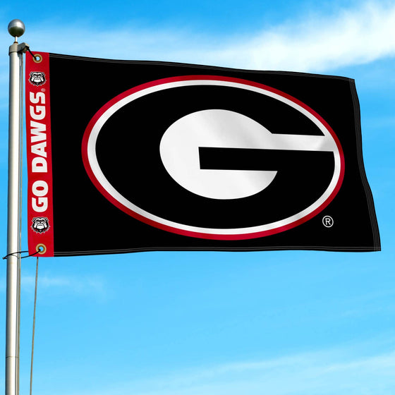 College Flags & Banners Co. Georgia Bulldogs Printed Header 3x5 Foot Banner Flag