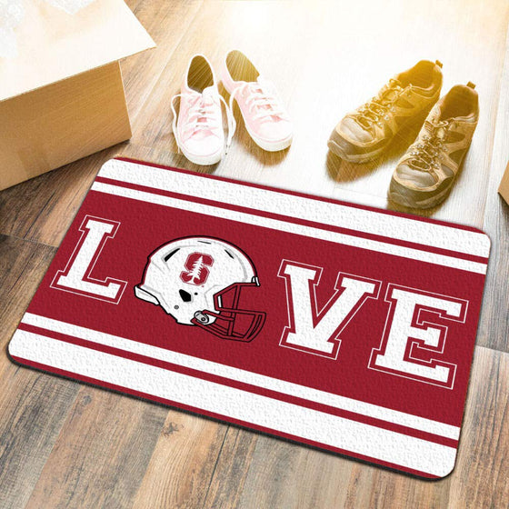 College Flags & Banners Co. Stanford Cardinal Love Utility Man Cave Door Mat