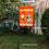 Clemson Tigers Football Helmet Garden Banner and USA Flag Stand Pole Holder Set