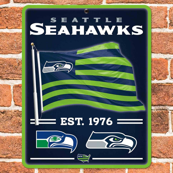 WinCraft Seattle Seahawks Americana Banner Flag Sign