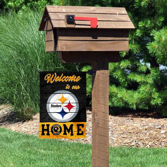 WinCraft Pittsburgh Steelers Welcome Home Decorative Garden Flag Double Sided Banner