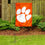 College Flags & Banners Co. Clemson Tigers Paw Garden Banner Flag with Stand Pole Holder