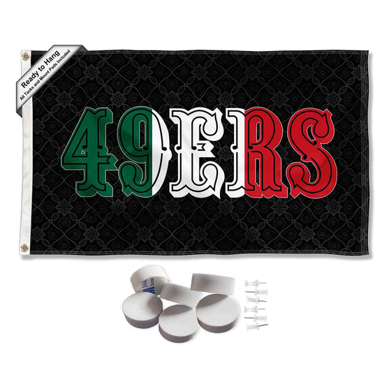 San Francisco 49ers Mexico Banner and Tapestry Wall Tack Pads